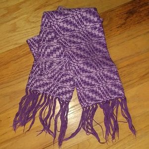 Purple Woven Scarf